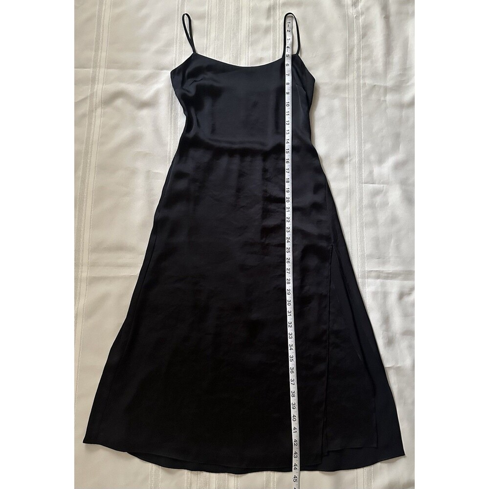 Aritzia Wilfred Affogato Midi Slip Dress Women’s Black Noir Size 4 NWT - Picture 9 of 16